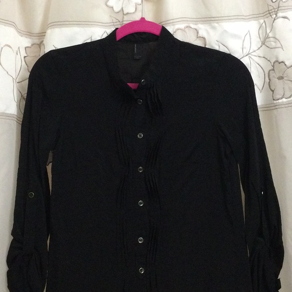 Vero Moda long top with fringes on the bodice. Small - Picture 2 of 4